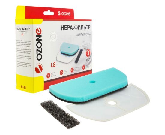 Набор микрофильтров для пылесоса LG (3 шт.) OZONE H-27 
