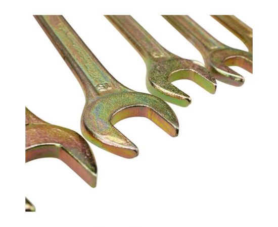 Набор рожковых ключей REXANT 6-17 мм, 6 шт желтый цинк 12-5843-2 – изображение 2