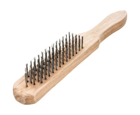 Корщетка с деревянной ручкой FIT IT 5-ти рядная 38405 – изображение 2