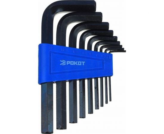 Набор ключей-шестигранников РОКОТ 2.0-12 мм, 9 шт. 633-021 – изображение 2