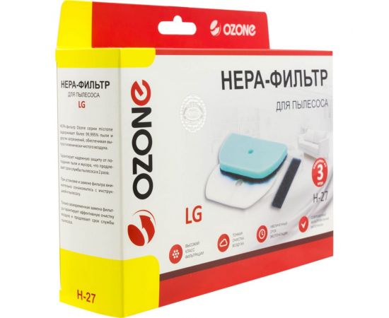 Набор микрофильтров для пылесоса LG (3 шт.) OZONE H-27 – изображение 2
