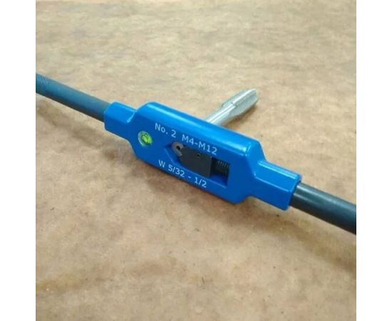 Метчикодержатель GSR DIN 1814 Nr. 0 M 1-8 Silver с уровнем L-130 mm B08802020 – изображение 3