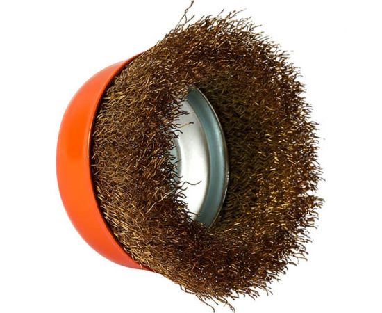 Щетка чашечная с гофрированной проволокой 75 мм, М14 KENDO 76002629 – изображение 3