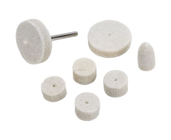 Фетровые круги набор 7 шт + держатель Gigant GCFE-S – изображение 3