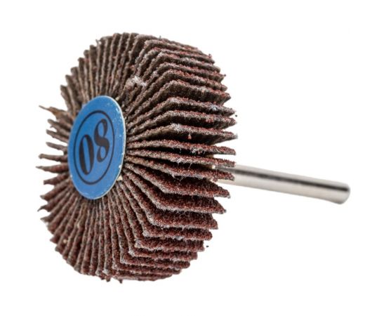 Веерный круг на шпильке 32x10x3.2 мм, P80, L 45 мм Gigant GFCH45 – изображение 3