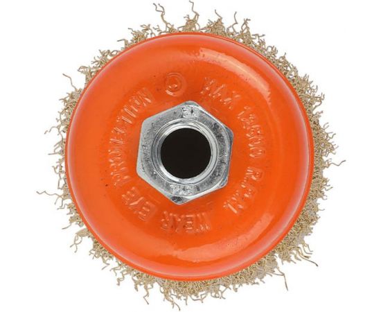 Щетка чашечная с гофрированной проволокой 75 мм, М14 KENDO 76002629 – изображение 4