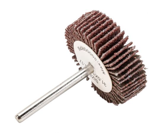 Веерный круг на шпильке 32x10x3.2 мм, P80, L 45 мм Gigant GFCH45 – изображение 4