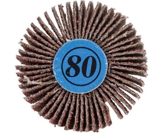 Веерный круг на шпильке 32x10x3.2 мм, P80, L 45 мм Gigant GFCH45 – изображение 5