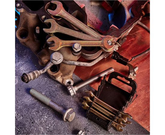 Набор рожковых ключей REXANT 6-17 мм, 6 шт желтый цинк 12-5843-2 – изображение 8