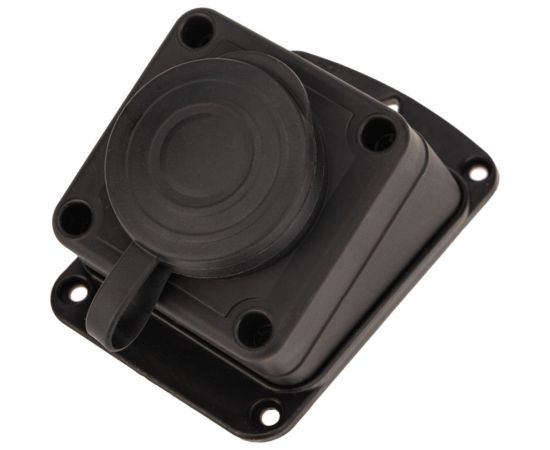 Штепсельная угловая влагозащищенная стационарная розетка PROCONNECT открытой установки, 2P+PE 230V, 16 А, IP44 каучук 111-127-4 