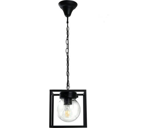 Садово-парковый светильник FERON PL715 на цепочке 60W E27 230V, черный 48386 