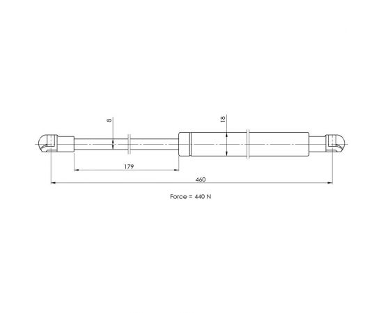 Амортизатор крышки багажника для автомобиля Peugeot 308 хетчбэк TRIALLI GS 2022 
