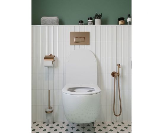 Подвесной безободковый унитаз San More Fiaba белый, с сиденьем микролифт SMT971901 – изображение 12