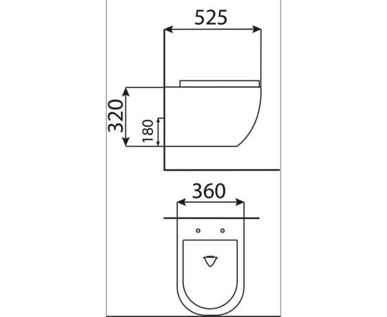Подвесной безободковый унитаз San More Fiaba белый, с сиденьем микролифт SMT971901 – изображение 13