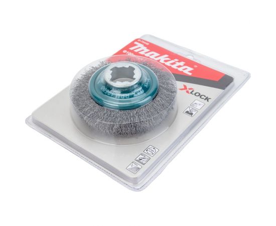 Щетка проволочная гофрированная конусная (100 мм; 0.3 мм; X-lock) Makita D-73449 – изображение 2