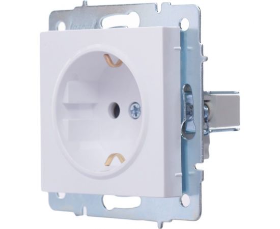 Розетка Lezard VESNA с защитой от детей, ПБТ, белая 742-0288-124B – изображение 2