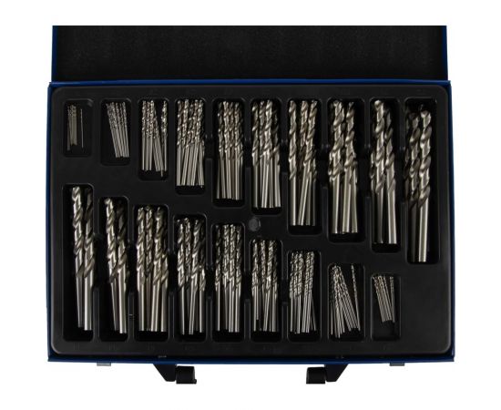 Набор сверл спиральных по металлу 1-10 мм, HSS, DIN 338, 170 шт DeBever DB-DG170 – изображение 2