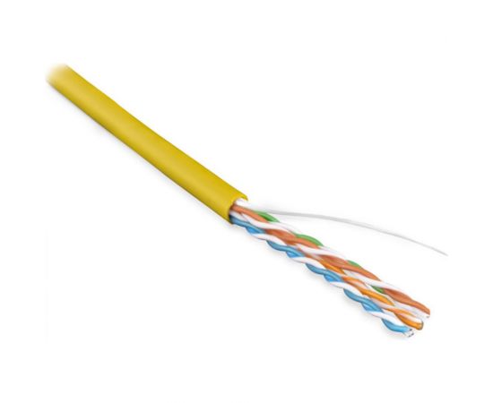Кабель Hyperline UUTP4-C5E-S24-IN-LSZH-YL-100 (100 м) витая пара, неэкран. U/UTP, категория 5e, 4 пары 273514 – изображение 2