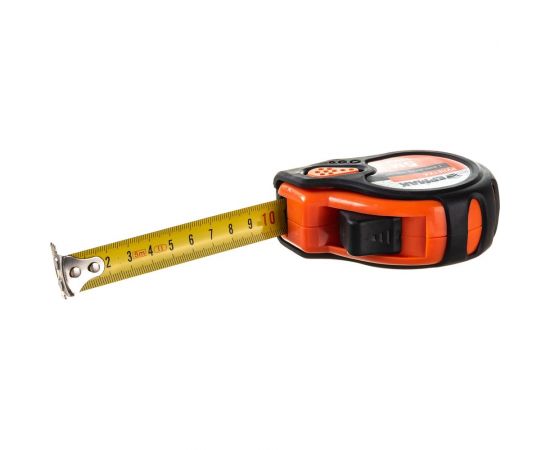 Рулетка ЕРМАК ""Магнит"", 3 фиксатора, обрезиненный корпус, 5мх19мм 658-019 – изображение 3