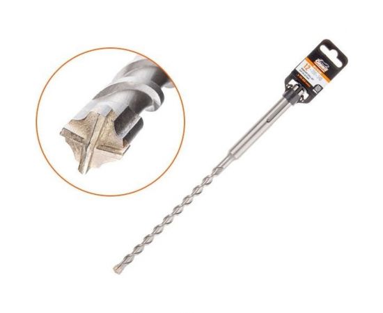 Бур сверло Quadro-x 12x200x340 мм, SDS-max Gepard GP1112-340 – изображение 3