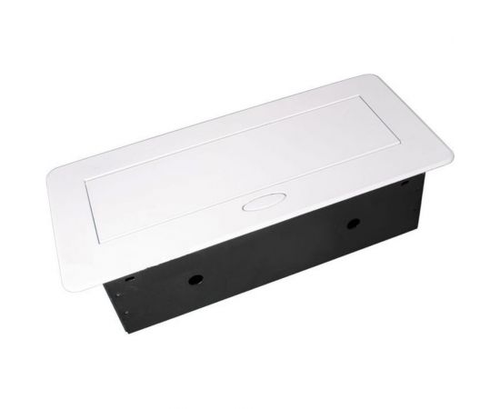 Выдвижной встраиваемый розеточный блок Inrior на 3 EURO розетки, TORO-03-10 – изображение 3