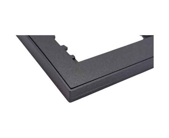 3-ая горизонтальная рамка Lezard RAIN цвет черный графит матовый 703-4141-148 – изображение 3