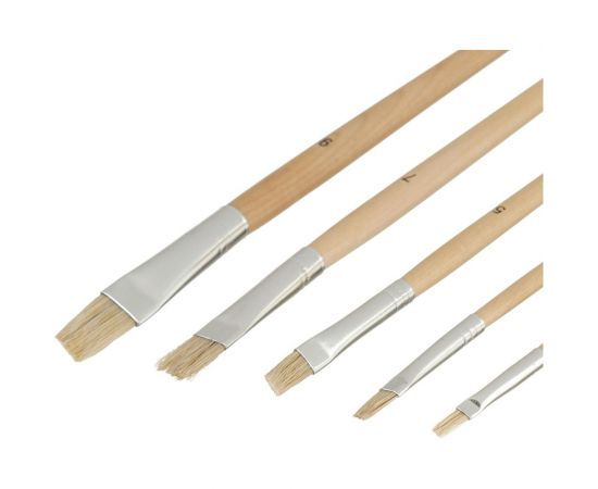 Набор плоских кистей для масла HARDY 5 шт. 0280-110005 – изображение 3