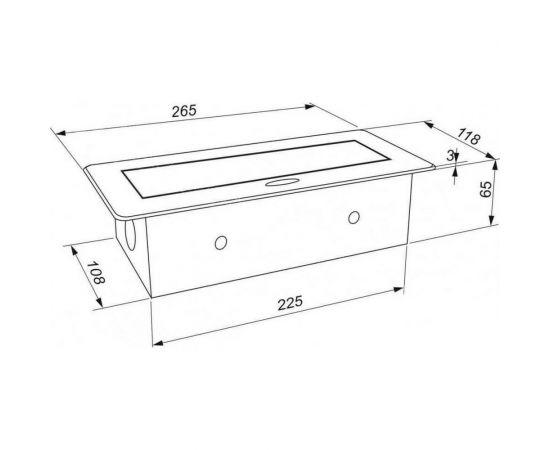 Выдвижной встраиваемый розеточный блок Inrior на 3 EURO розетки, TORO-03-10 – изображение 4