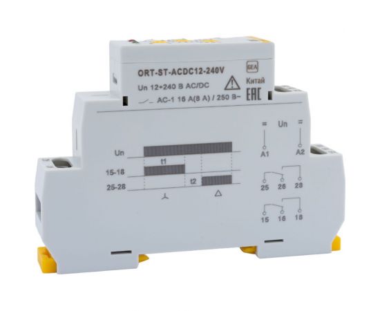 Реле пуска звезда-треугольник IEK ORT 12-230В, AC/DC ORT-ST-ACDC12-240V – изображение 4