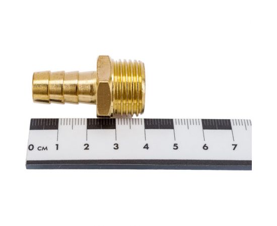 Переходник G1/2М х елочка 12 мм, латунь ECO AB-MT12/E12 – изображение 4