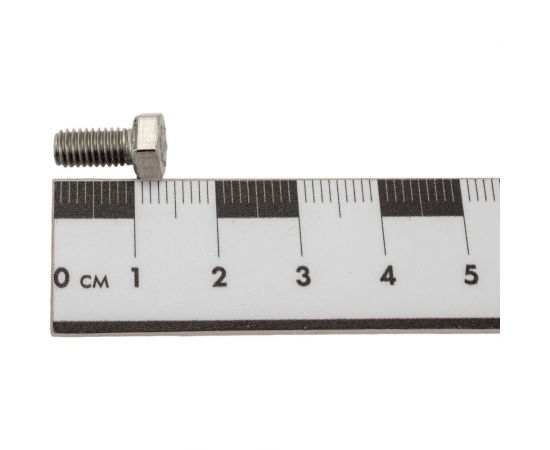 Нержавеющий болт с шестигранной головкой KREPFIELD M5x10 мм, DIN 933, А2, полная резьба, 30 шт. 933А2БОЛТ5Х10-30 – изображение 4