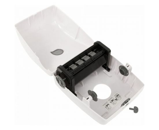 Диспенсер для полотенец в рулонах ЛАЙМА PROFESSIONAL ECO Система Н1, механический, белый 606550 – изображение 5