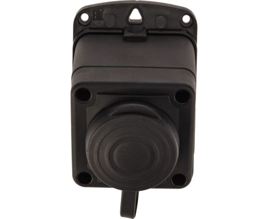 Штепсельная угловая влагозащищенная стационарная розетка PROCONNECT открытой установки, 2P+PE 230V, 16 А, IP44 каучук 111-127-4 – изображение 5