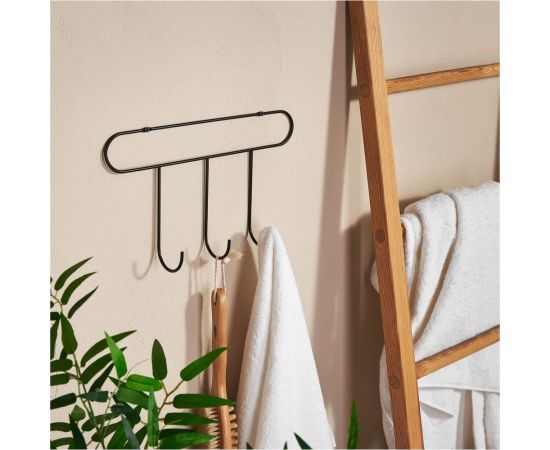 Планка Moroshka Minima с 3 крючками, 36x5,4x21 см, цвет черный 930-013-01 – изображение 5