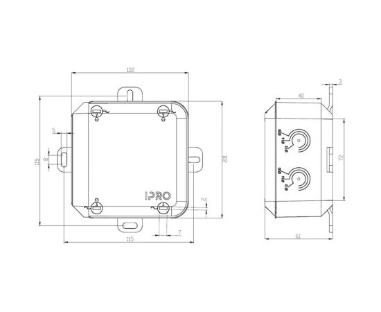Распределительная коробка IPRO р100 ip66/67 белого цвета с гелем 12627 – изображение 5