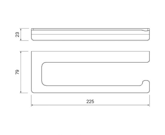 Держатель для туалетной бумаги IDDIS Slide без крышки, сплав металлов SLIBS00i43 – изображение 5
