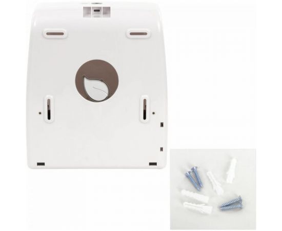 Диспенсер для полотенец в рулонах ЛАЙМА PROFESSIONAL ECO Система Н1, механический, белый 606550 – изображение 6