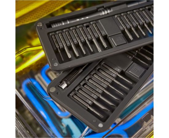 Набор отверток с битами KRANZ RA-02, для точных работ, сталь S2, 30 предметов, KR-12-4752 – изображение 6