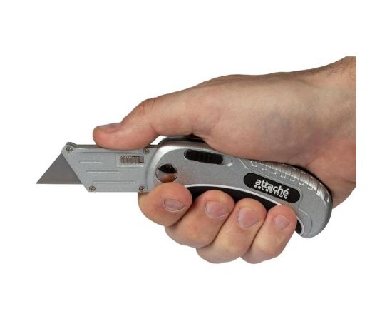 Универсальный складной нож 2 в 1 Attache Selection трапециевидный, ширина лезвия 19 мм 1432256 – изображение 9