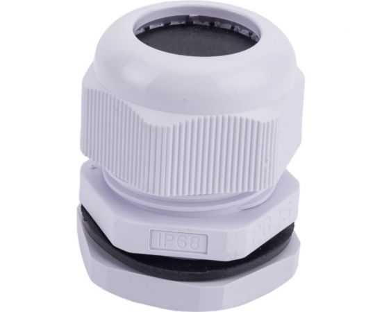 Сальник ГОФРОМАТИК pg 25 пластик (15-21мм) ip68 серый zeta30913 