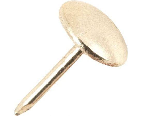 Гвозди декоративные Tech-Krep Сфера 9,5 мм, 1,3x16 мм, латунь 100 шт. пакет 152051 