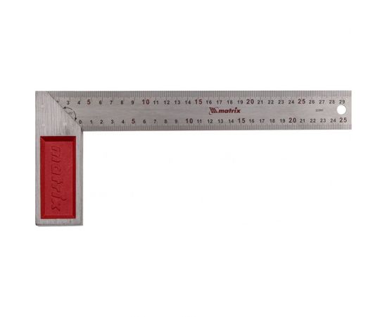 Стальной угольник MATRIX градуировка, 300 мм 32391 