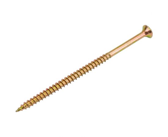Шуруп крепежная техника жёлтый цинк 6,0x120, 80 шт. 431428 БК 