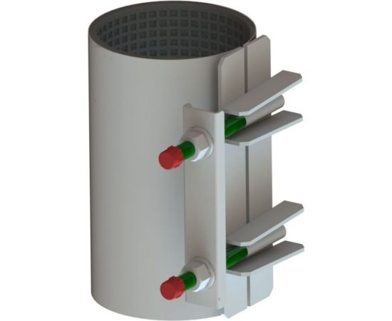 Ремонтный однозамковый хомут ВЗПА Ду 100, ОД 108-118, L=300 РА-00433 