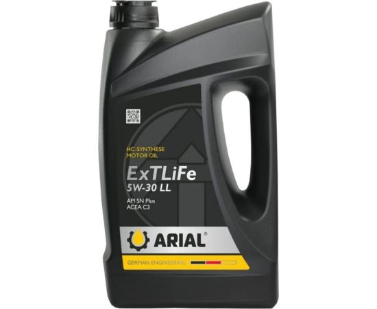 Моторное масло ARIAL ExTLiFe SAE 5W-30, LL, 5 л AR001053040 