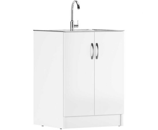 Тумба Домино под нержавеющую мойку 60x50 белый D6050BL 