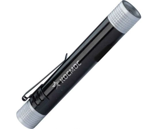 Ручной фонарь КОСМОС 0,5Вт LED/1xAAА/корпус алюминий/зажим для крепления, KOS107B 