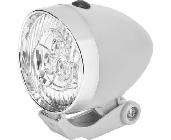 Фонарь STELS JY-592 передний 3 светодиода серебристо-белый 560095 