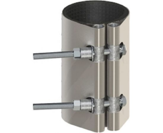 Ремонтный хомут ВЗПА свертная муфта из нержавеющей стали, Ду 40, ОД 52-59, L=150 РА-00117 