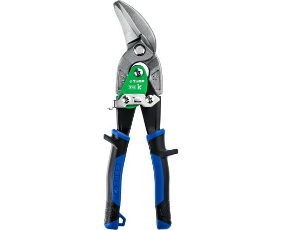 Правые ножницы по металлу ЗУБР Профессионал 250 мм, усиленные, с выносом 23130-OR 